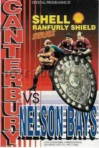 1995 Canterbury v Nelson Bays  Rugby Programme